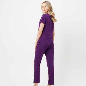 Wholesale Hot Selling Custom Color Design <b>Plus</b> <b>Size</b> Heavyweight Breathable Short Sleeve Women's Hospital Use - Product Image 3