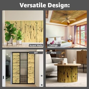 Panel de Pared Tejido de Bambú Reciclado y Madera de Acacia al por Mayor - Hecho a Mano y Ecológico - Product Image 3