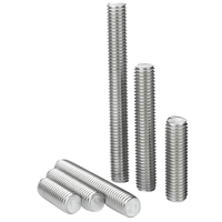 304 Stainless Steel Full Threaded Rod Screw Stud Headless Bolt M3 M4 M5 M6 M8 Black Zinc Finish Metric System
