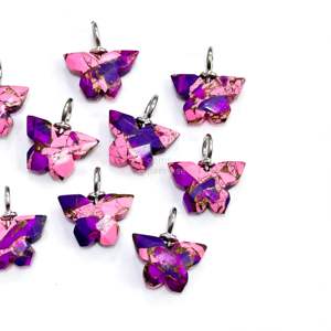 Pendentif Papillon en Turquoise Mohave Rose et Violette AAA, en Argent 925, Sculpté à la Main, pour la Fabrication de Bijoux, Vente en Gros - Product Image 6