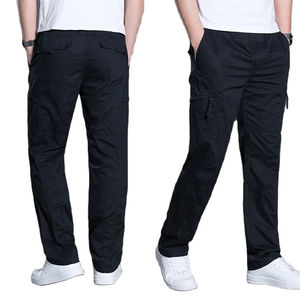 Top Selling Men's Cargo <b>Pants</b> Straight Leg Elastic Waist Multiple Pockets Lightweight Breathable Casual Wear <b>Summer</b> Style <b>Pants</b> - Product Image 2