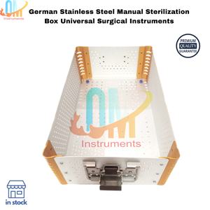 Caja de Esterilización Manual de Acero Inoxidable Alemán con Certificación ISO, Autoclave Reutilizable, Contenedor Universal para Instrumentos Quirúrgicos - Product Image 5