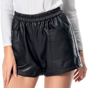 Shorts en cuir pour femmes sur mesure, vente en gros, coupe ajustée, nouvelle collection, qualité supérieure - Product Image 1