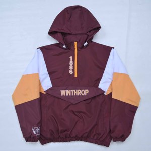 Premium Quality Custom <b>Men's</b> Hooded Windproof Quarter-Zip <b>Jacket</b> Color Blocking Casual Autumn Breathable Polyester <b>Mens</b> <b>Jacket</b> - Product Image 6