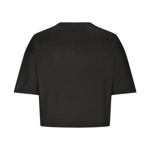 Camiseta Corta de Cuello Redondo y Manga Corta para Mujer, Talla Grande, Ligera, de Color Sólido, Informal, para Verano - Product Image 4