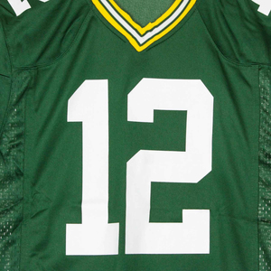 Maillot de football Green Bay Packers Aaron Rodgers 12, vêtements de sport pour fans, polyester respirant, maillot de match, OEM - Product Image 3