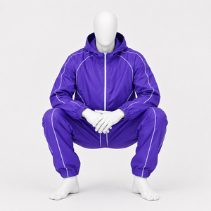 2026 Custom Windbreaker <b>Tracksuit</b> Two Piece Set Zip up Jacket <b>Nylon</b> Zipper Track Suit <b>Men</b> Windnreak <b>Tracksuit</b> - Product Image 5