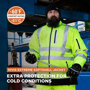 Chaquetas de seguridad para trabajo en clima frío de invierno, diseño personalizado, manga larga, con cremallera, reflectantes, para construcción - Product Image 6