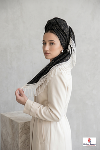 Pañuelo Cuadrado Personalizado con Borlas, Ligero, de Tela Premium, para Mujer, Pañuelo de Moda, Pareo de Playa, Fabricante OEM - Product Image 3