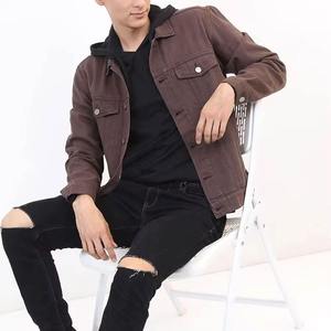 2026 Wholesale Vintage Casual Coated <b>Denim</b> <b>Jacket</b> Men Plus Size Winter Front Logo Custom Design Comfortable OEM 100% Cotton - Product Image 5