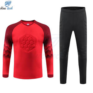 Conjunto de Uniforme de Portero de Fútbol Profesional, Camiseta con Protección en el Pecho, Pantalones, Uniforme de Fútbol Personalizado con Protección UV - Product Image 1