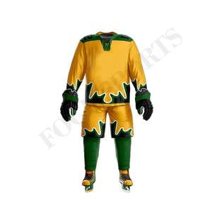 เสื้อกีฬาฮอกกี้น้ำแข็งระบายอากาศได้ดีดีไซน์ใหม่ออกแบบได้ตามต้องการทำจากโพลีเอสเตอร์100% - Product Image 6