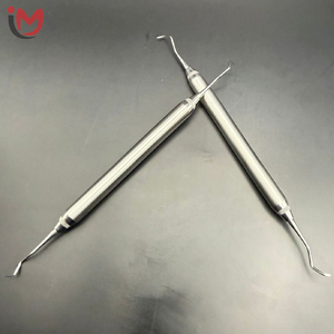 Raspador Dental Manual de Metal, Herramienta de Limpieza Dental de Acero, Instrumento Quirúrgico Plateado Pulido - Product Image 3