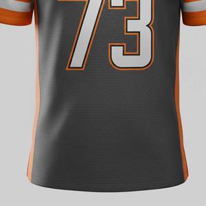 Venta al por Mayor de Camisetas de Fútbol Americano Personalizadas de Manga Corta, Alta Calidad, 100% Poliéster, Color Sólido, Ropa de Equipo, Colores Personalizados, Precios - Product Image 6