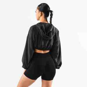 Chaqueta Cortavientos Impermeable y Transpirable con Capucha para Mujer, Diseño Aerodinámico, Ajustable, para Ciclismo, Running, Deportes, Yoga - Product Image 2