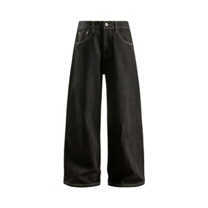 กางเกงยีนส์แฟชั่นทรงดินสอสำหรับผู้ชาย สไตล์วินเทจ ล้างสีแบบ Monkey Wash พร้อมป้ายหนัง ทรงเข้ารูปแบบลำลอง - Product Image 1