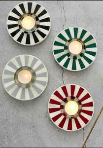 Sous-verre transparent élégant à la mode Design unique Résine d'aspect marbré avec sous-verre plaqué or pour boisson au café et au thé - Product Image 2