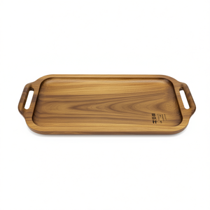 Wooden Printed Breakfast Tray with Handles <b>for</b> Tea Coffee Snacks <b>Kitchen</b> Dining Decorative Serving Tray - Product Image 2