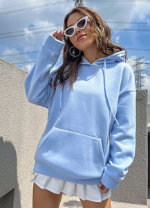 Sudadera con capucha estampada personalizada para mujer, venta al por mayor, conjuntos de suéter informal atlético para mujer, sudaderas y sudaderas con capucha de dos piezas para mujer - Product Image 2