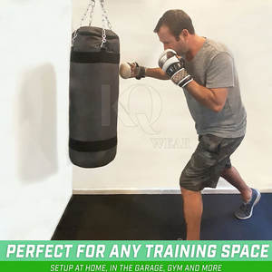 Saco de Boxeo Colgante de Cuero de Alta Calidad, Diseño Resistente para Práctica de Boxeo, Kickboxing y Artes Marciales en Casa o Gimnasio Profesional - Product Image 6