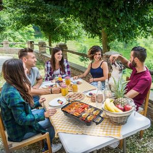 Portable Small BBQ Grill for Outdoor Camping Tabletop Charcoal Smoker for Backyard Picnics and Beach Adventures - Product Image 5