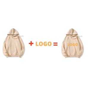 Heavyweight Cotton Oversized Hoodie Custom Logo <b>Plain</b> Blank Streetwear Unisex Fleece Pullover <b>Sweatshirt</b> Men Women Wholesale - Product Image 6