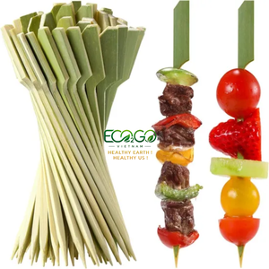 Premium Bamboo Food Skewers | Strong Smooth Sticks for Grilling, Cooking & Serving | Eco2go Vietnam - Product Image 2