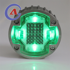 ไฟถนนโซลาร์เซลล์แบบกันน้ำ IP68 LED สีแดงทรงตาแมว 6 ดวง กำลังไฟ 0.4 วัตต์ แผงโซลาร์เซลล์ แบตเตอรี่ Lifepo4 อายุการใช้งาน 5-7 ปี สำหรับเตือนการจราจร - Product Image 1
