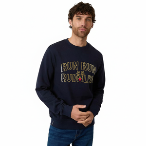 Sudadera de Cuello Redondo de Alta Calidad, Personalizada, 100% Algodón, con Bordado y Estampado Puff, para Hombre, de Felpa, Corte Regular, para Invierno - Product Image 1