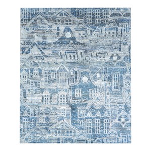 Ellington Décoration intérieure moderne Tapis en laine viscose noué à la main Design de paysage unique Tapis et ensemble luxueux pour décoration intérieure unique - Product Image 1