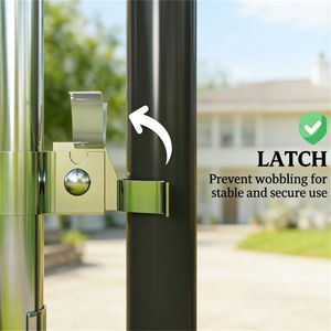 Silver <b>Wire</b> Mesh Garden Fence Gate Elegant <b>Trellis</b> & Gate Design - Product Image 4