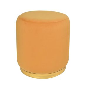 Ottoman Stool for Living Room, Velvet Foot Rest Stool, Foot Ottoman for Sitting, Modern Lightweight <b>Pouf</b> Stool for Office Room - Product Image 2