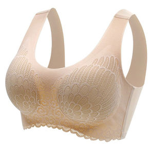 Wireless <b>Bra</b> Women <b>Wide</b> <b>Strap</b> Lace Full Cup Pullover Bralette Comfort Fit - Product Image 3