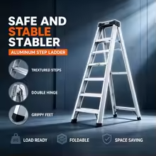 Escalera Extensible Multiusos de Aluminio de Alta Resistencia de 20 pies con Bloqueo de Seguridad - Product Image 5
