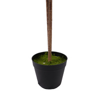 Plante artificielle Cordyline Premium H90cm en PEVA+PE+PP, blanche, anti-poussière, imperméable, facile à nettoyer pour bureaux et espaces commerciaux