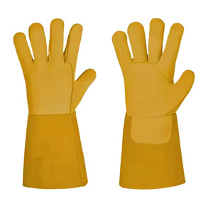 Gants de sécurité industriels robustes en cuir pleine fleur anti-coupure de haute qualité pour soudage TIG, lisses - Product Image 5