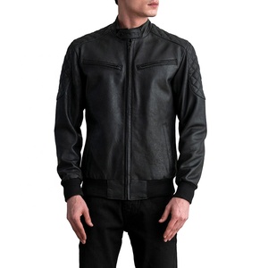 Top Winter Collection Oversized Genuine Sheepskin <b>Leather</b> Coat For Men's Aviator <b>Suede</b> <b>Jackets</b> Silk Zipper Striped Style - Product Image 4