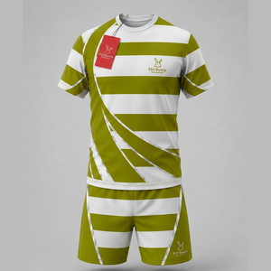 Uniforme de rugby premium con tela transpirable, control de humedad, ajuste atlético, costuras duraderas y personalización completa para clubes. - Product Image 1