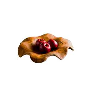 Bandeja de Madera de Lujo con 4 Secciones Divididas, Plato para Servir Frutos Secos y Nueces con Múltiples Compartimentos, Plato para Servir Aperitivos con Forma de Hoja, Plato para Catering - Product Image 2