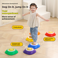 Pierres sensorielles colorées antidérapantes pour l'équilibre, jouets d'entraînement pour tout-petits, ensemble d'activités intérieures et extérieures, développement des capacités motrices