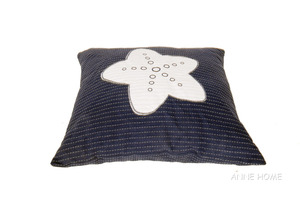 Anne Home - <b>Blue</b> Pillow White Star Set of 2 Decorative <b>Throw</b> Pillows for Sofa Home Decor 41.91Lx41.91Wx12.7H cm - Product Image 4