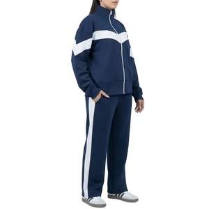 <b>Women</b> Two Piece Tracksuit Zip Up Sweatshirt <b>Jogger</b> Pants Color Block Casual Winter <b>Set</b> - Product Image 2