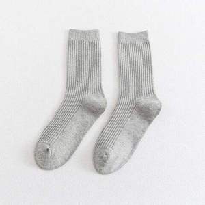 <b>Ribbed</b> <b>Men's</b> Casual <b>Socks</b> Factory's All Seasons <b>Socks</b> Soft Cotton Breathable Bulk Order for JZVINA Crew Low MOQ Custom Logo - Product Image 2