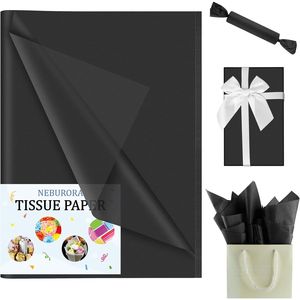 Carta Velina Nera Opaca 60 Fogli 14 X 20 Pollici per Fai da Te, Compleanni, Matrimoni, Confezioni Regalo, Arte e Artigianato - Product Image 3