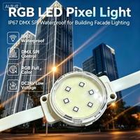 Lumière LED RGB à pixels étanche IP67 pour l'éclairage des bâtiments de grande hauteur