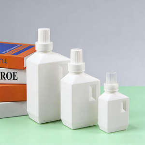 Botellas de Detergente para Ropa Blancas de 550 ml, 800 ml y 1 L, de Plástico HDPE con Tapa de Rosca, Color Personalizado, Impresión de Serigrafía, Limpiador Líquido - Product Image 1