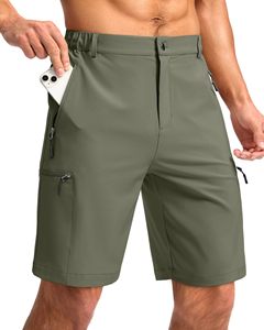 Nuevos Pantalones Cortos Casuales para Hombre, Cintura Media, Multibolsillos, Cordón Ajustable, Logotipo Frontal, Lona, Secado Rápido, Transpirables, para Deportes al Aire Libre - Product Image 3