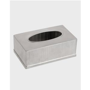 Glam Square Metal <b>Tissue</b> Box with Wood Grain <b>Pattern</b> Free Standing for Home Hotel Dining Tables - Product Image 4