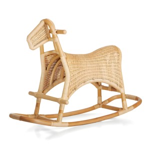 <b>Rocking</b> horses for children rattan animal rocker <b>chair</b> good price wholesale kids ride on horse toy - Product Image 4