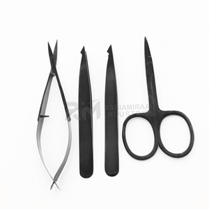 Pince à épiler pour sourcils RMI, couleur plasma noire, pointe pointue, acier inoxydable, durable, pour une mise en forme précise - Product Image 2